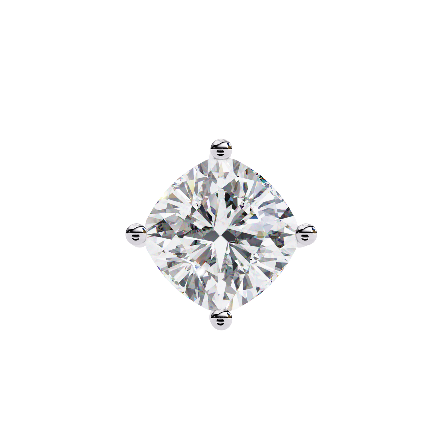 Sophisticated Brilliance: 2.32ct Compass-Set Cushion Cut Diamond Pendant