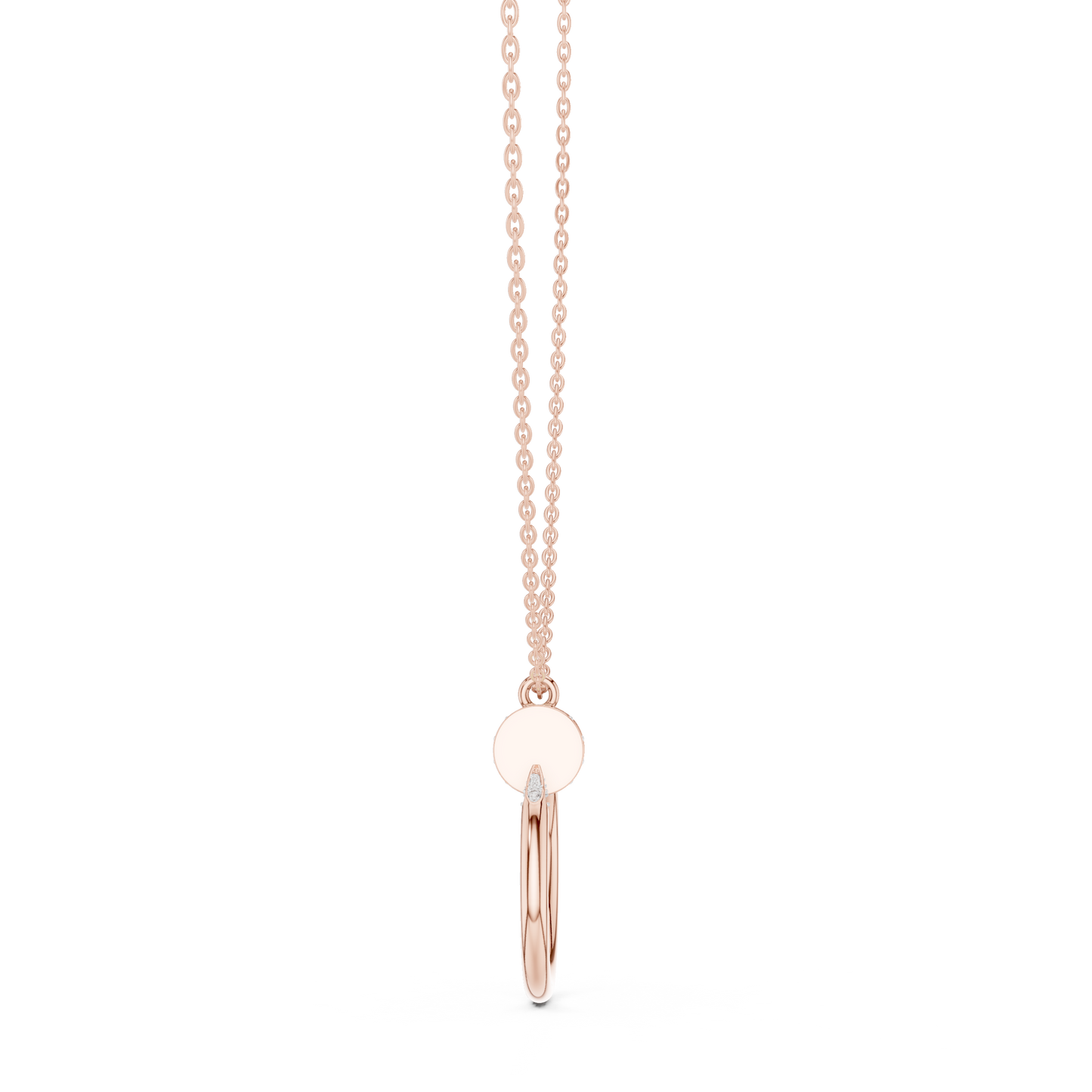 The Golden Spike Pendant - 0.21CTW Round Diamonds