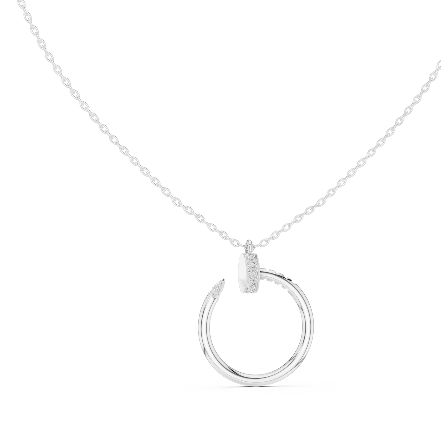 The Golden Spike Pendant - 0.21CTW Round Diamonds