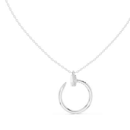The Golden Spike Pendant - 0.21CTW Round Diamonds