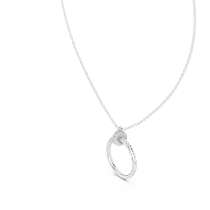 The Golden Spike Pendant - 0.21CTW Round Diamonds