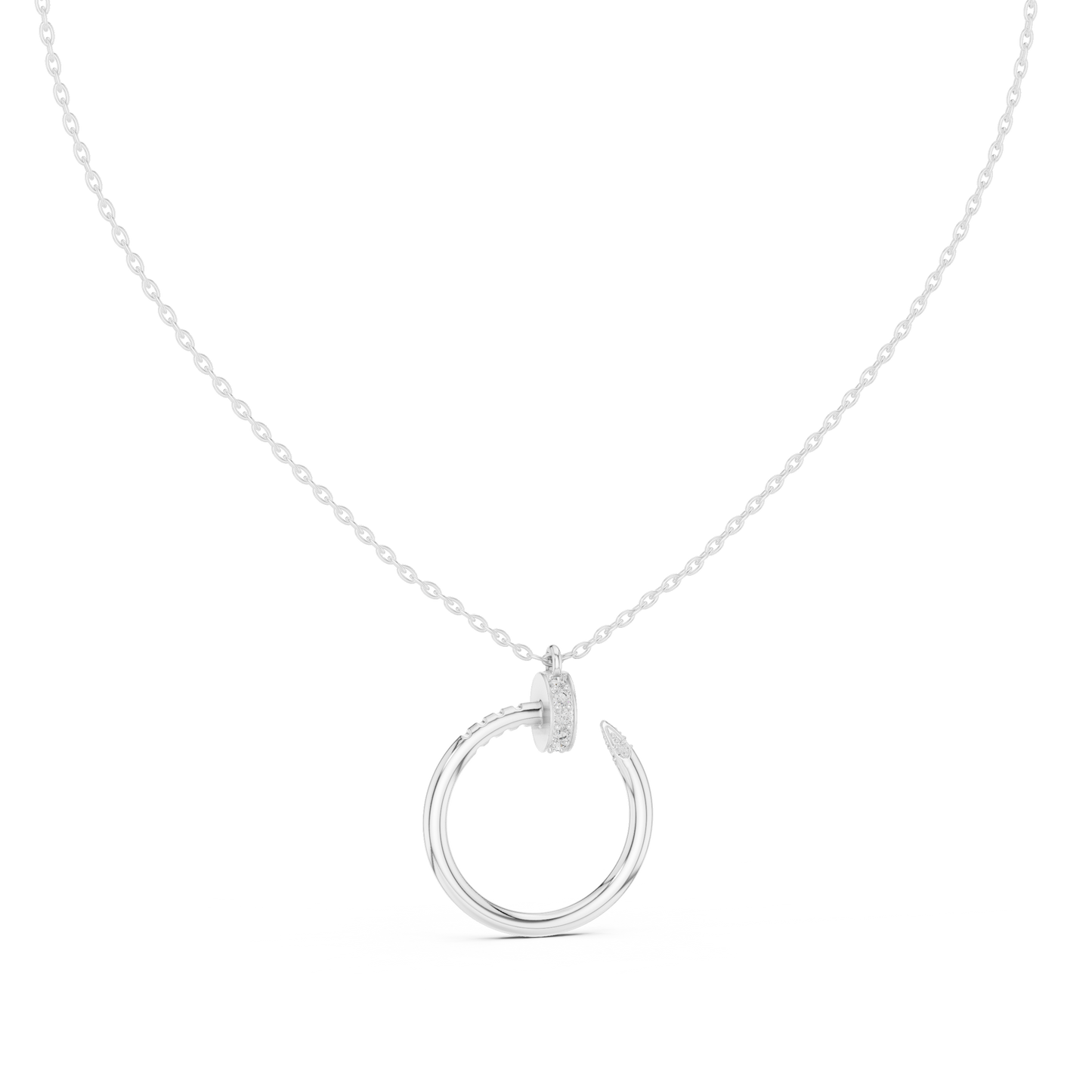 The Golden Spike Pendant - 0.21CTW Round Diamonds