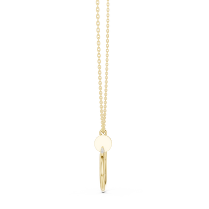 The Golden Spike Pendant - 0.21CTW Round Diamonds