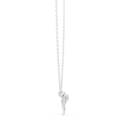 Golden Rose Radiance Pendant : 0.35CTW Round-cut Diamonds
