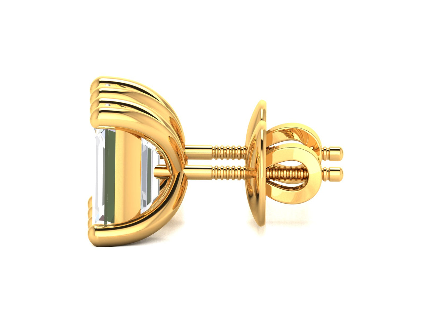 Iconique Primier Solitaire Stud Earrings In Rose Gold - 0.87 Ct Round Brilliant Cut Diamonds