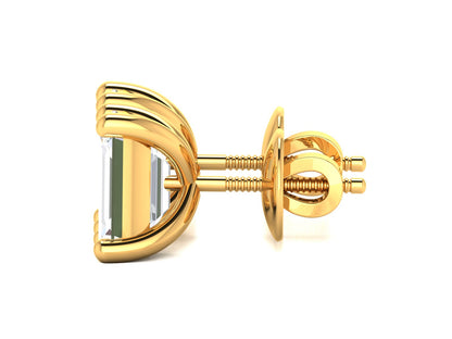 Iconique Primier Solitaire Stud Earrings In Rose Gold - 0.87 Ct Round Brilliant Cut Diamonds