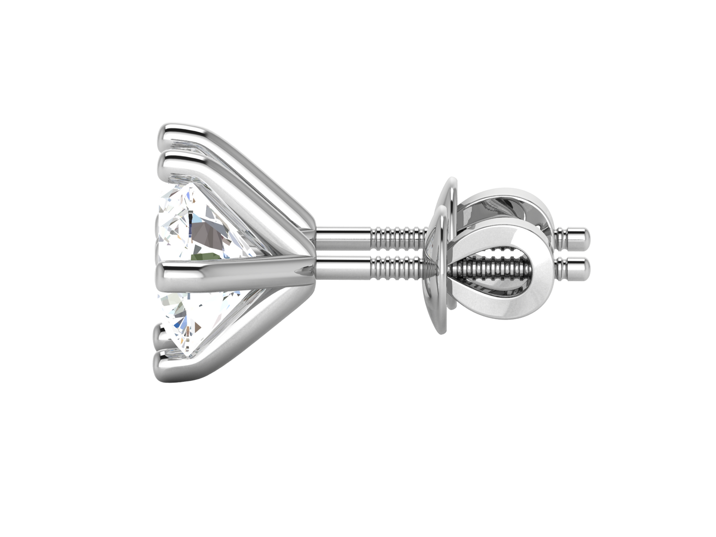 Geometric Star Cluster Stud Earrings  In Rose Gold - 0.83 Ct Round Brilliant Cut Diamonds