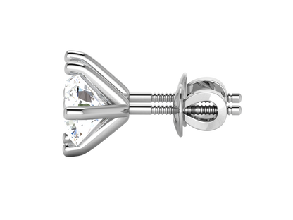 Geometric Star Cluster Stud Earrings  In Rose Gold - 0.83 Ct Round Brilliant Cut Diamonds