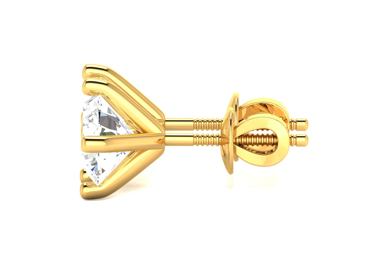 Geometric Star Cluster Stud Earrings  In Rose Gold - 0.83 Ct Round Brilliant Cut Diamonds