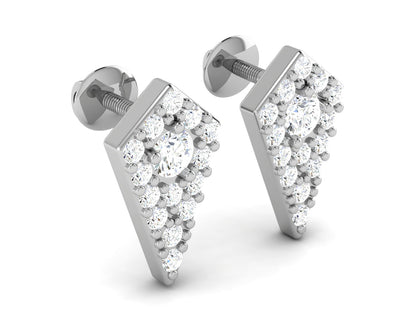 Kite Pava Diamond Stud Earrings In Gold - 0.26 Ct Brilliant Round