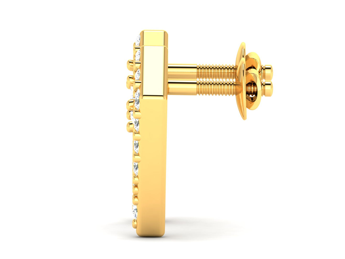 Kite Pava Diamond Stud Earrings In Gold - 0.26 Ct Brilliant Round