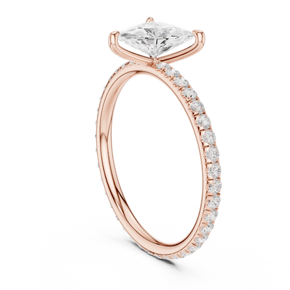 1.47 Carat Trillion Cut Diamond Engagement Ring | Yellow Gold