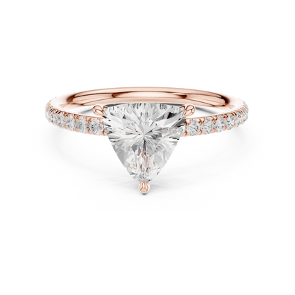 1.47 Carat Trillion Cut Diamond Engagement Ring | Yellow Gold