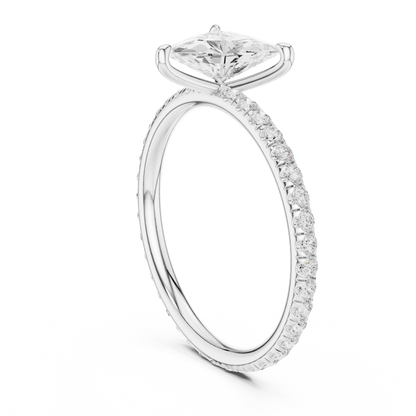 1.47 Carat Trillion Cut Diamond Engagement Ring | Yellow Gold