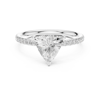 1.47 Carat Trillion Cut Diamond Engagement Ring | Yellow Gold