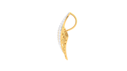 Wavecrust Fusion Pendent In Gold - 0.46 Ct Dazzling Diamonds