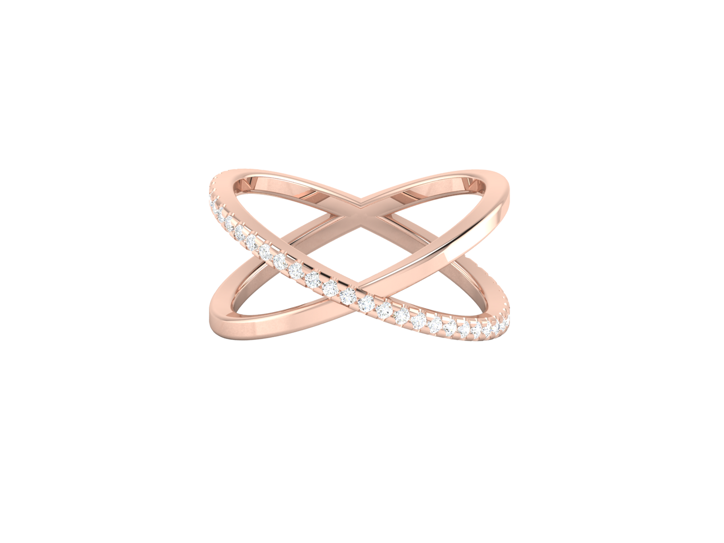 Lumière Signature - 0.22ct Round Diamond Gold Ring