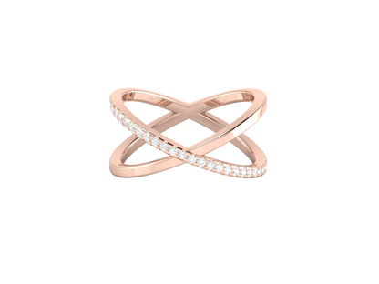 Lumière Signature - 0.22ct Round Diamond Gold Ring