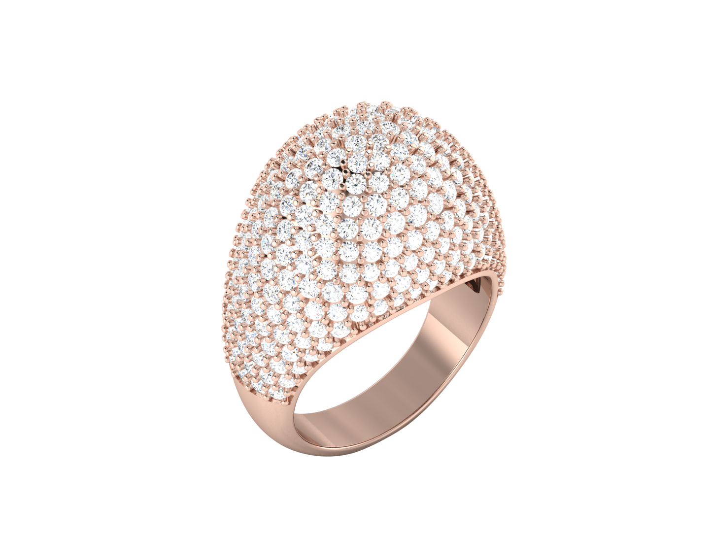 Lumiere  Orbital Rhythm - 3.08 Ct Dazzling Round Cut Diamond Ring