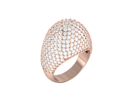 Lumiere  Orbital Rhythm - 3.08 Ct Dazzling Round Cut Diamond Ring