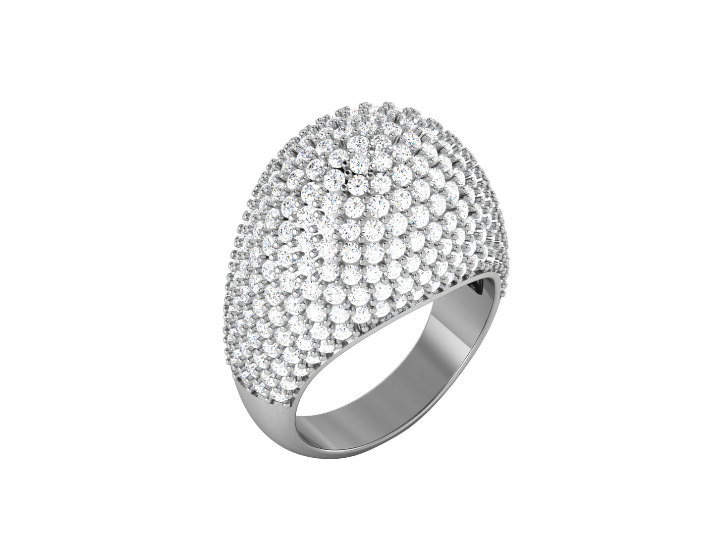 Lumiere  Orbital Rhythm - 3.08 Ct Dazzling Round Cut Diamond Ring