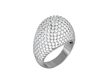 Lumiere  Orbital Rhythm - 3.08 Ct Dazzling Round Cut Diamond Ring