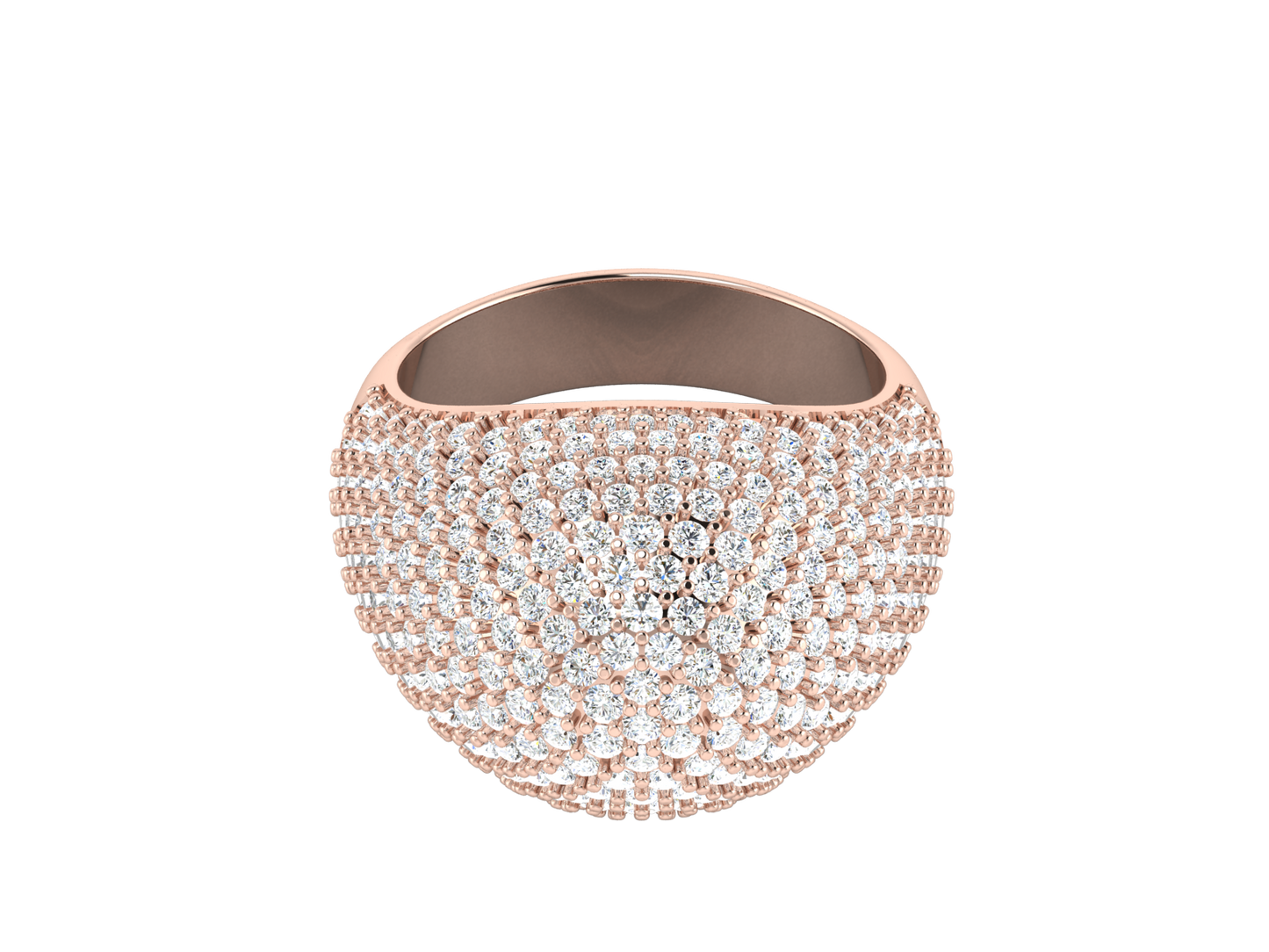 Lumiere  Orbital Rhythm - 3.08 Ct Dazzling Round Cut Diamond Ring