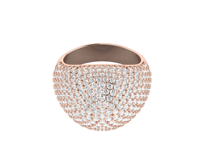 Lumiere  Orbital Rhythm - 3.08 Ct Dazzling Round Cut Diamond Ring