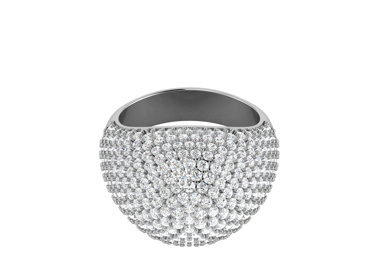 Lumiere  Orbital Rhythm - 3.08 Ct Dazzling Round Cut Diamond Ring