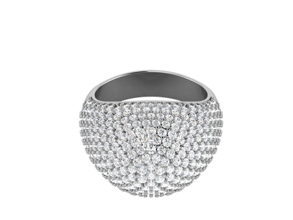 Lumiere  Orbital Rhythm - 3.08 Ct Dazzling Round Cut Diamond Ring