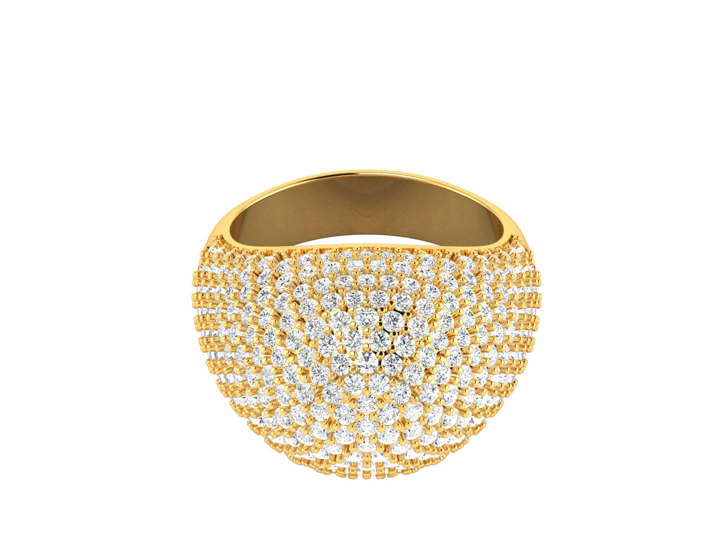 Lumiere  Orbital Rhythm - 3.08 Ct Dazzling Round Cut Diamond Ring