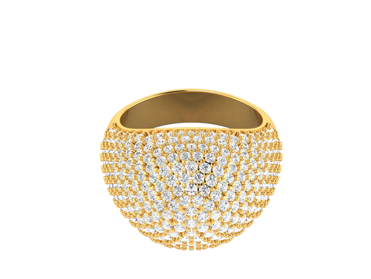 Lumiere  Orbital Rhythm - 3.08 Ct Dazzling Round Cut Diamond Ring