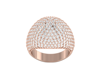 Lumiere  Orbital Rhythm - 3.08 Ct Dazzling Round Cut Diamond Ring