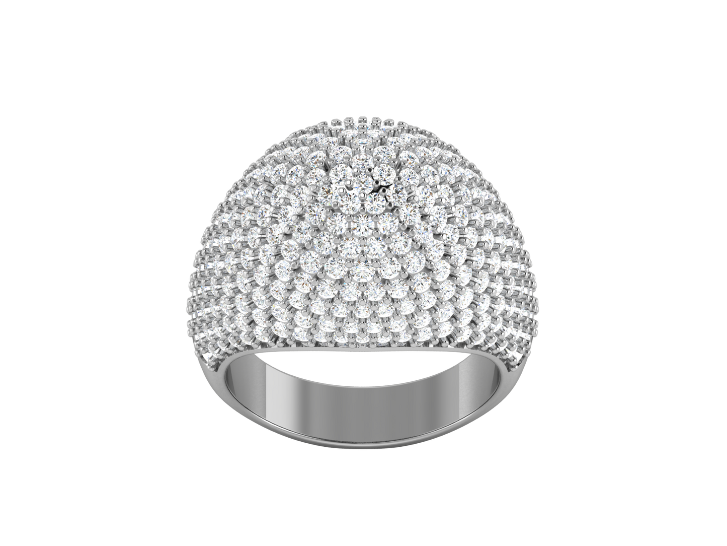 Lumiere  Orbital Rhythm - 3.08 Ct Dazzling Round Cut Diamond Ring
