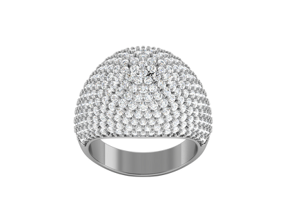 Lumiere  Orbital Rhythm - 3.08 Ct Dazzling Round Cut Diamond Ring