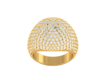 Lumiere  Orbital Rhythm - 3.08 Ct Dazzling Round Cut Diamond Ring