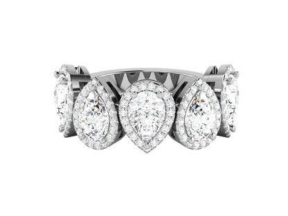 Eclat Teardrop Radiance Diamond Gold Rind - 0.47 Ct