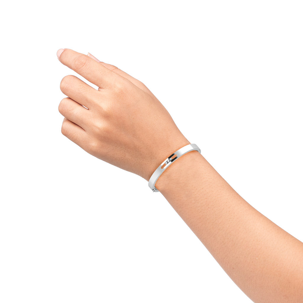 Elegance Framed Modern Rose Gold Bracelet - 0.51 Ct Round Diamonds