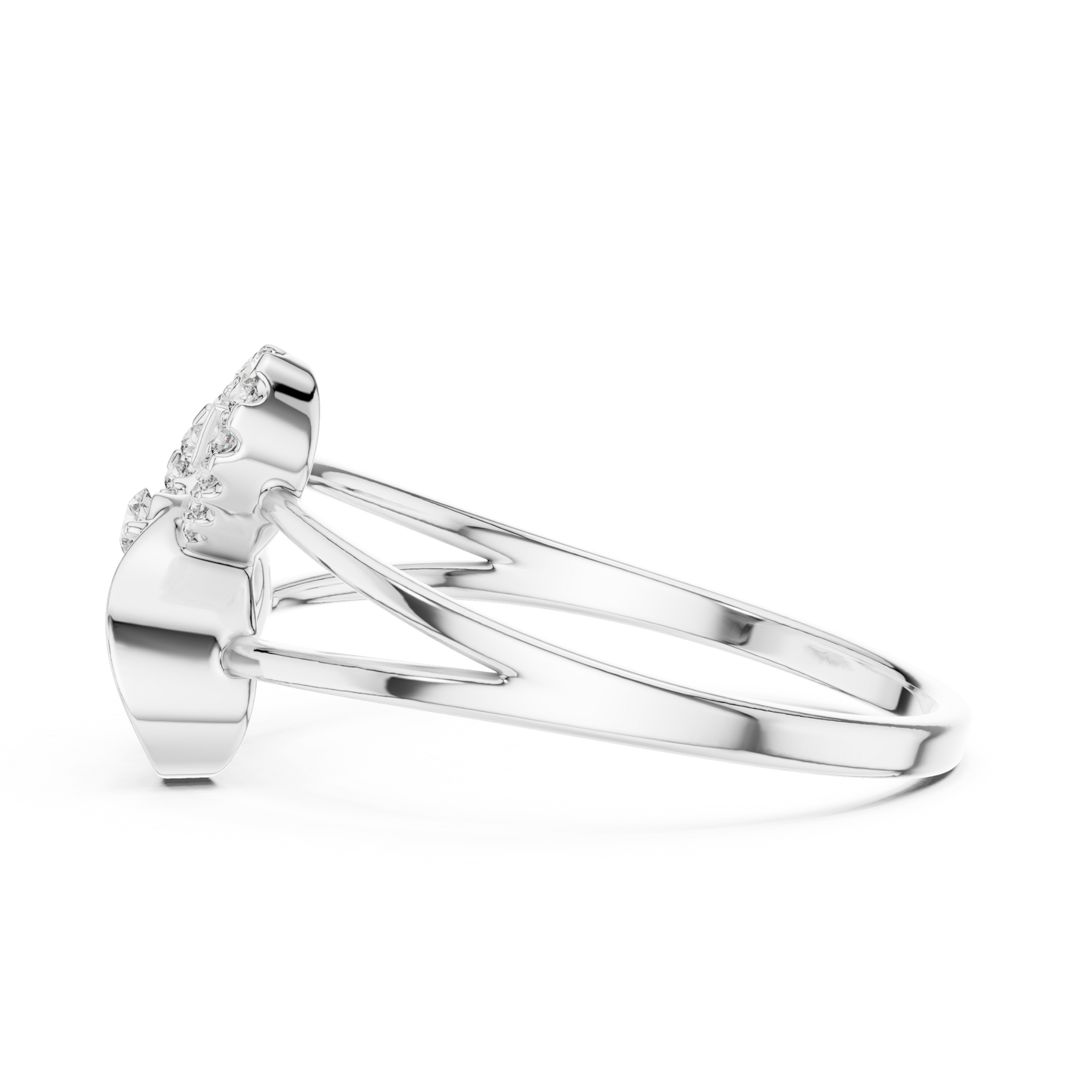 0.08 Carat Diamond Abstract Butterfly Ring | Yellow Gold