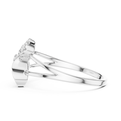 0.08 Carat Diamond Abstract Butterfly Ring | Yellow Gold