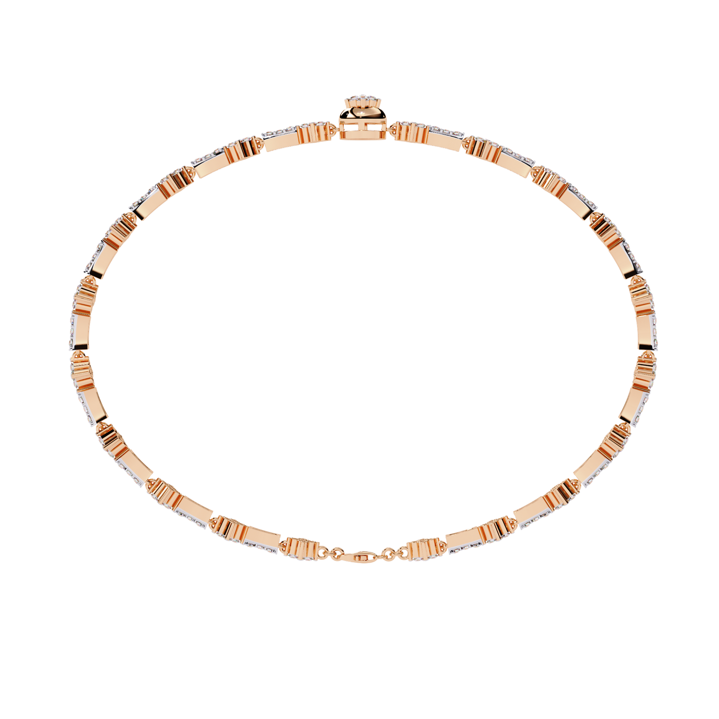 The 'Celestial Bloom' Diamond and Gold Bracelet - 0.82 Ct