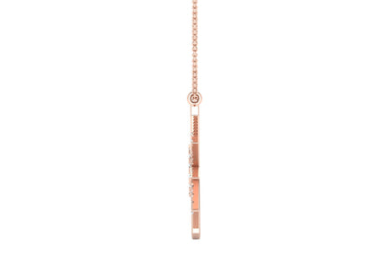 Celestial Radiance Diamond Stud Pendent-Sparkling Round