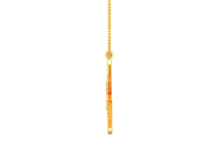 Celestial Radiance Diamond Stud Pendent-Sparkling Round