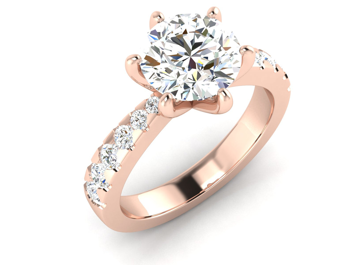 1.69 ct Round Brilliant Diamond Engagement Ring in White Gold – Classic Sparkle, Timeless Elegance