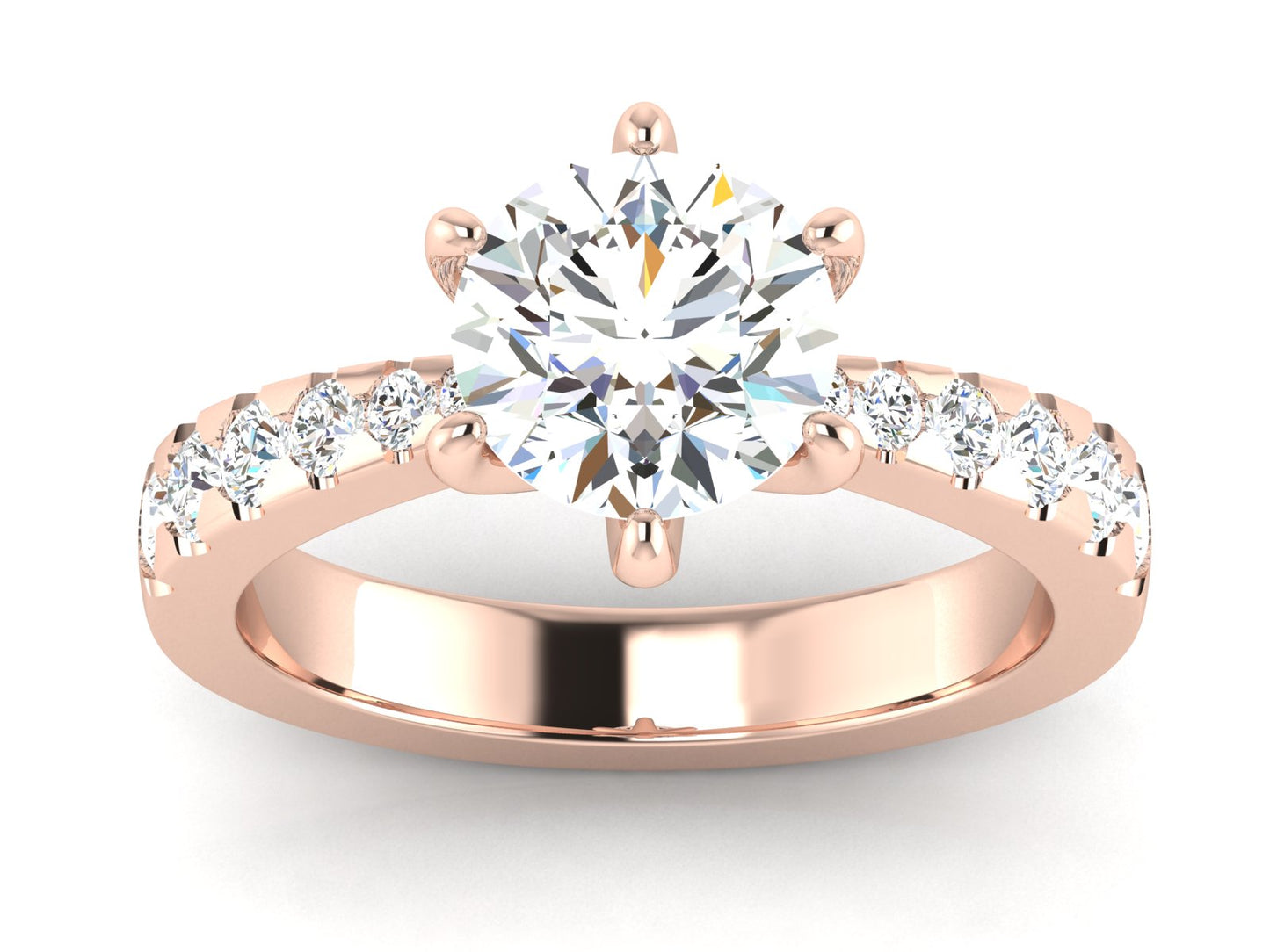 1.69 ct Round Brilliant Diamond Engagement Ring in White Gold – Classic Sparkle, Timeless Elegance