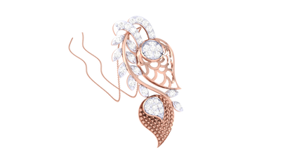 Flora Filigree Radiant Yellow Gold Pendent - 0.27 Brilliant Cut Diamonds