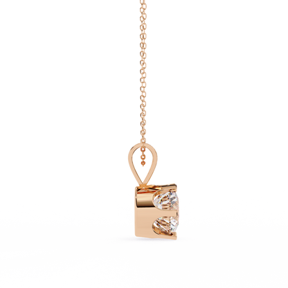 Timeless Radiance – 2.14 Ct Round-Cut Solitaire Diamond Pendant in Yellow Gold