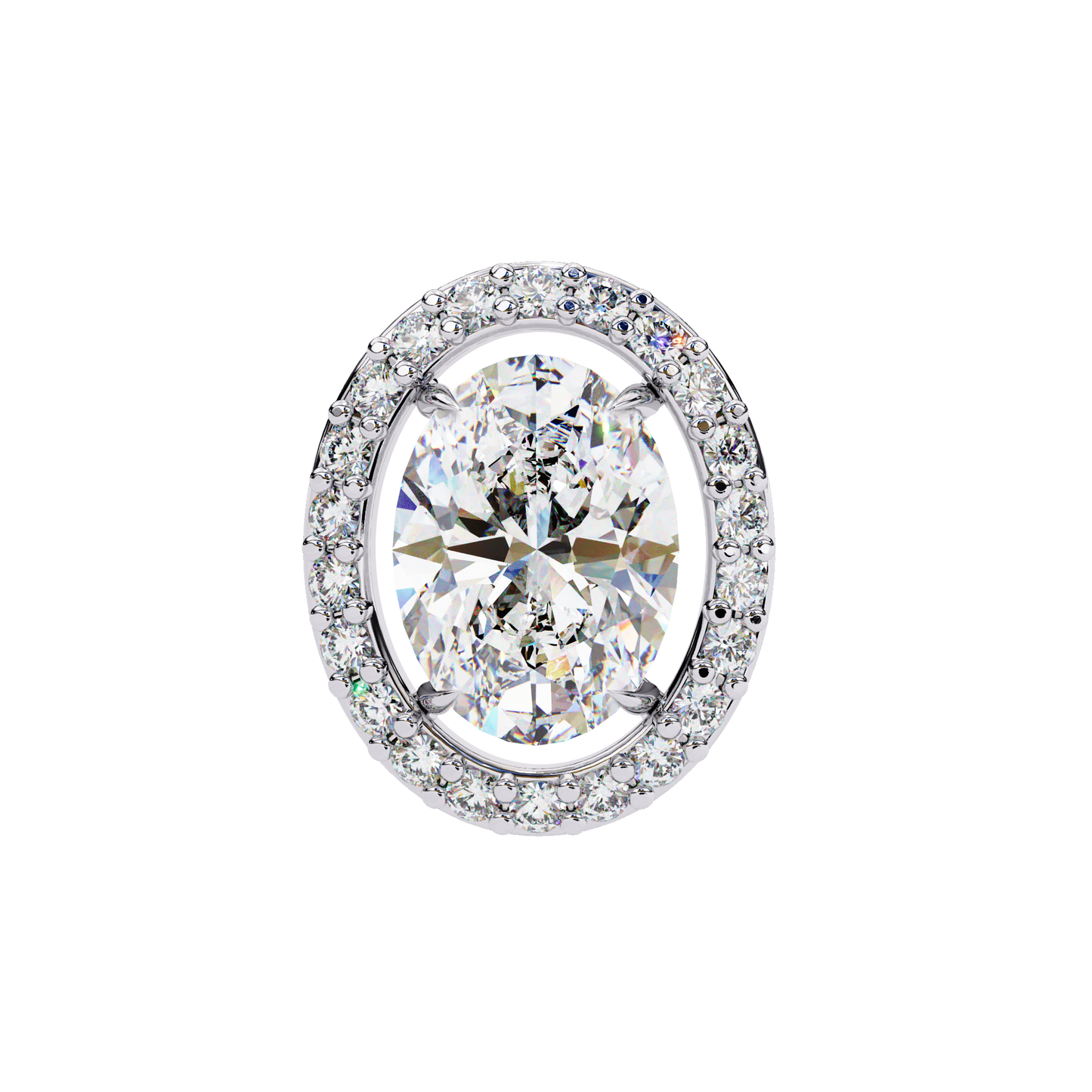 The Elara Floating Diamond Studs Earrings in Yellow Gold - 0.97 Ct