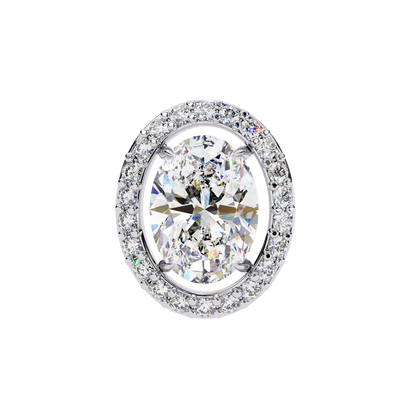 The Elara Floating Diamond Studs Earrings in Yellow Gold - 0.97 Ct