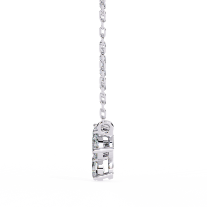 The Trinity Cluster: A Multi-Shape Diamond Statement Pendant- 0.93 Ct